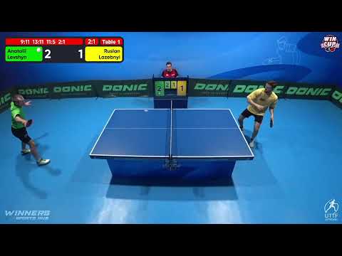 21:00 Anatolii Levshyn 3 - 1 Ruslan Lazebnyi West 5 WIN CUP 04.12.2022 | TABLE TENNIS WINCUP