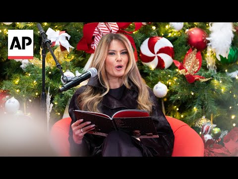 Melania Trump reads Christmas book at Children's National Hospital in DC
