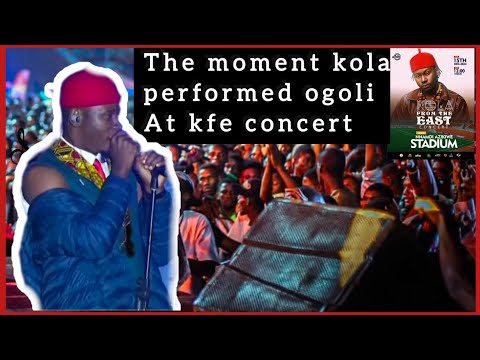 Kolaboy Performs Ogoli Ft Barmy Aje on Stage @ KFE Concert Nnamdi Azikiwe Stadium Enugu State #music
