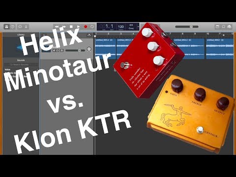 Helix vs. Real Pedals Part 1: Klon KTR vs. Minotaur