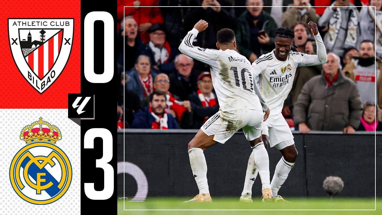 Athletic Club vs Real Madrid Highlights
