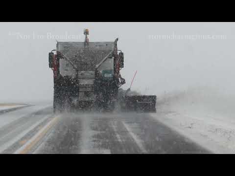 12-02-2020 Bucklin, Kansas - Heavy Snow Causes Slide Offs