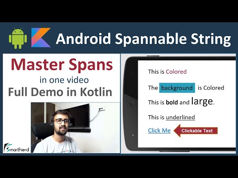 Spannable String in Android Style a substring of TextView using Kotlin