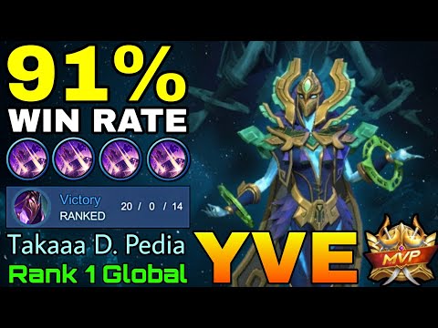 91% Win Rate Yve 20 Kills Show No Mercy! - Top 1 Global Yve by Takaaa D. Pedia - Mobile Legends