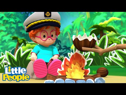 The Kids Get Cast Away on an Island | Preschool Learning | Little People – Fisher Price - Kids TV Series, Kingdom Kids Zone - Little People - Fisher Price