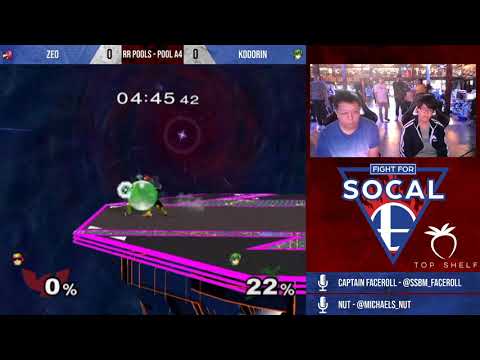 Fight For SoCal 8 - Zeo (Captain Falcon) VS KoDoRiN (Marth) - SSBM - RR Pools (A4)