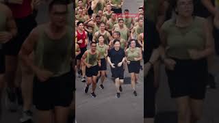 PM Wong runs with BMT recruits at Pulau Tekong