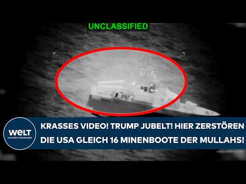 Video Thumbnail: KRIEG IN NAHOST: Heftiger Schlag gegen Iran! Trump jubelt! USA zerstört 16 Minenboote der Mullahs!