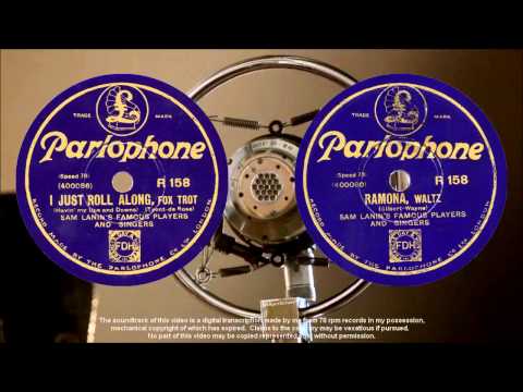 I Just Roll Along + Ramona (1928) Sam Lanin + Irving Kaufman