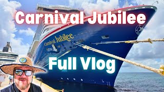 Carnival Jubilee Full Cruise Vlog | Embarkation, Western Caribbean Ports, Dining & Entertainment!