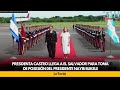 Presidenta Castro llega a El Salvador para toma de posesión del presidente Nayib Bukele