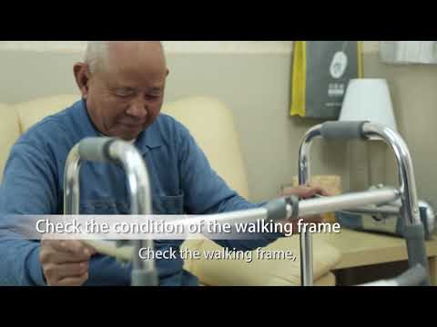 影片：Correct way to walk with a walking frame