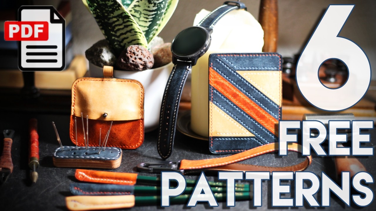 6 Scrap Leather Craft Patterns! | Tutorial