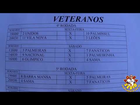 Saiu a Tabela dos Veteranos da Presepada 2017 do Prefeito Ayres Scorsatto