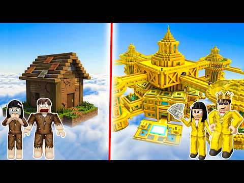 Yuta Mio dan Baby Celine Buat Rumah Mewah Melayang Diatas Awan | ROBLOX