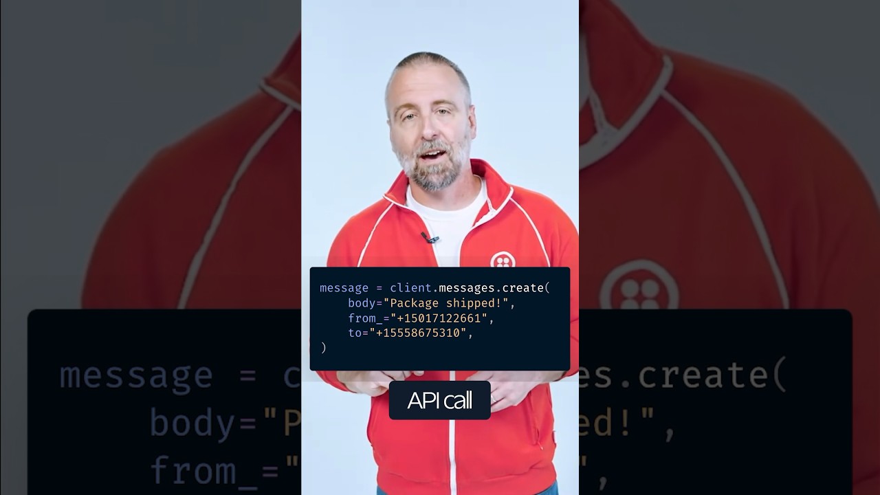 Send your first message with Twilio #api
