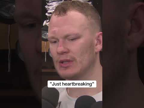 Brady Tkachuk shares his emotions after the Senators were eliminated from the playoffs.