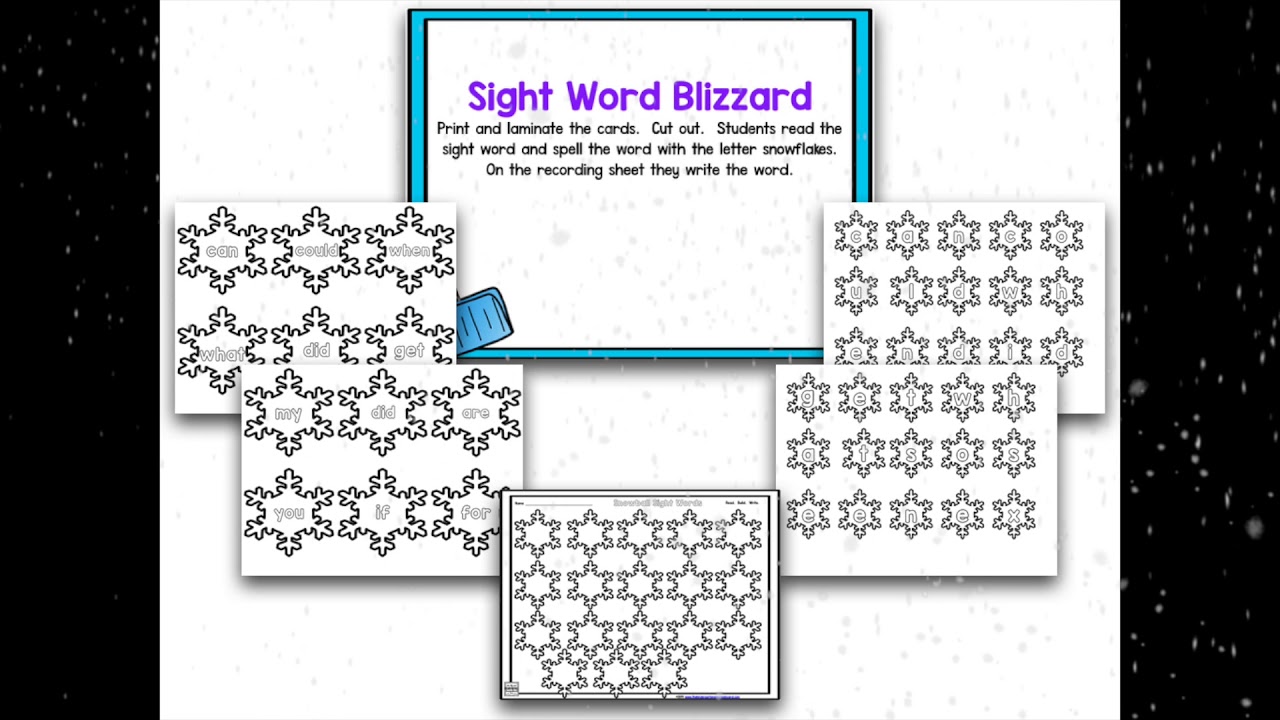 Blizzard Math & Literacy Centers