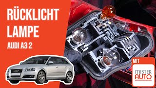 Youtube thumbnail of video "Wie Audi A3 2 Sportback Rücklicht Lampe wechseln 💡"