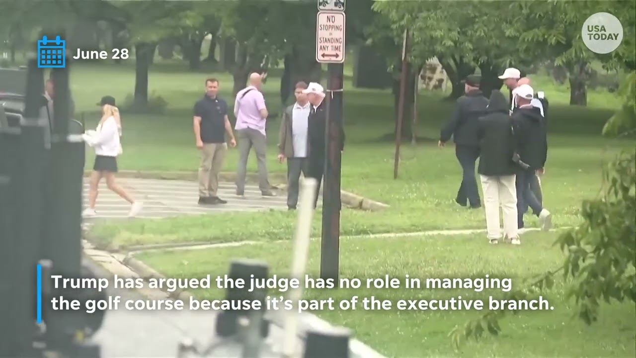 Trump pushes back on judge who temporarily halted golf course overhaul