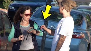 Handcuffing Myself to Random People Prank!