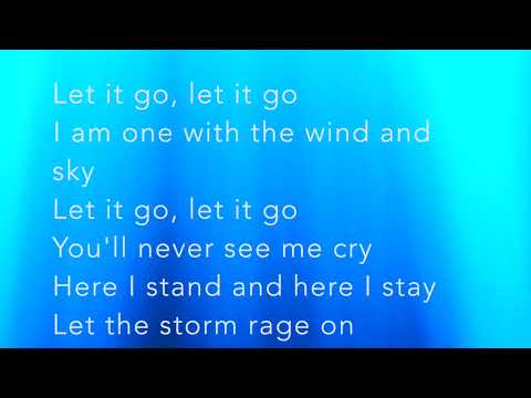 Let it go - Karaoke Male key (TENOR) - BROADWAY VERSION