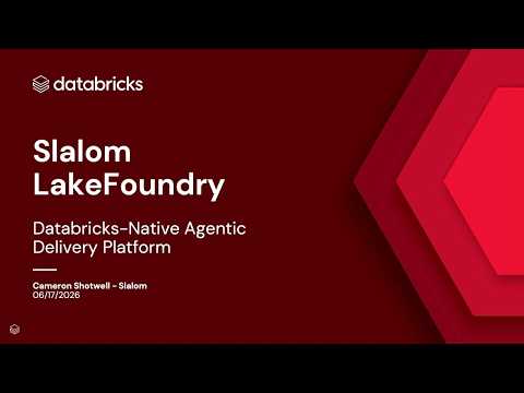 Watch: LakeFoundry: The Databricks-Native Delivery Platform for Spec-Driven Autonomous Software Building