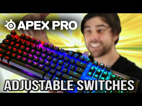 SteelSeries Apex Pro! Adjustable Switches Keyboard Review!