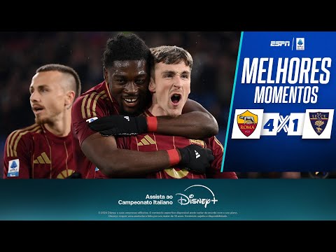 Gols e lances de Roma x Lecce