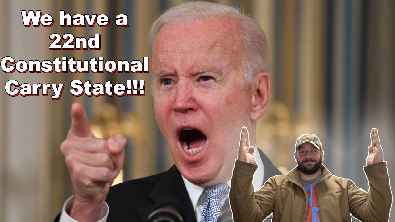 We have a 22nd Constitutional Carry State!  Well on our way to 50% of States this MONTH!