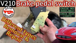 Jaguar XK8 Brake Micro Switch Repair: Fix 'Check Rear Lights' & 'Cruise Not Available' XKR X100 V210