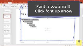 PowerPoint - Setting Font Size in Master Template