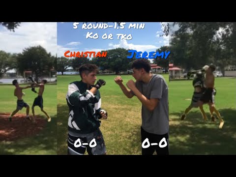 Round 1 of my fight at PFC(Polk fighters Club)(155 vs 135)