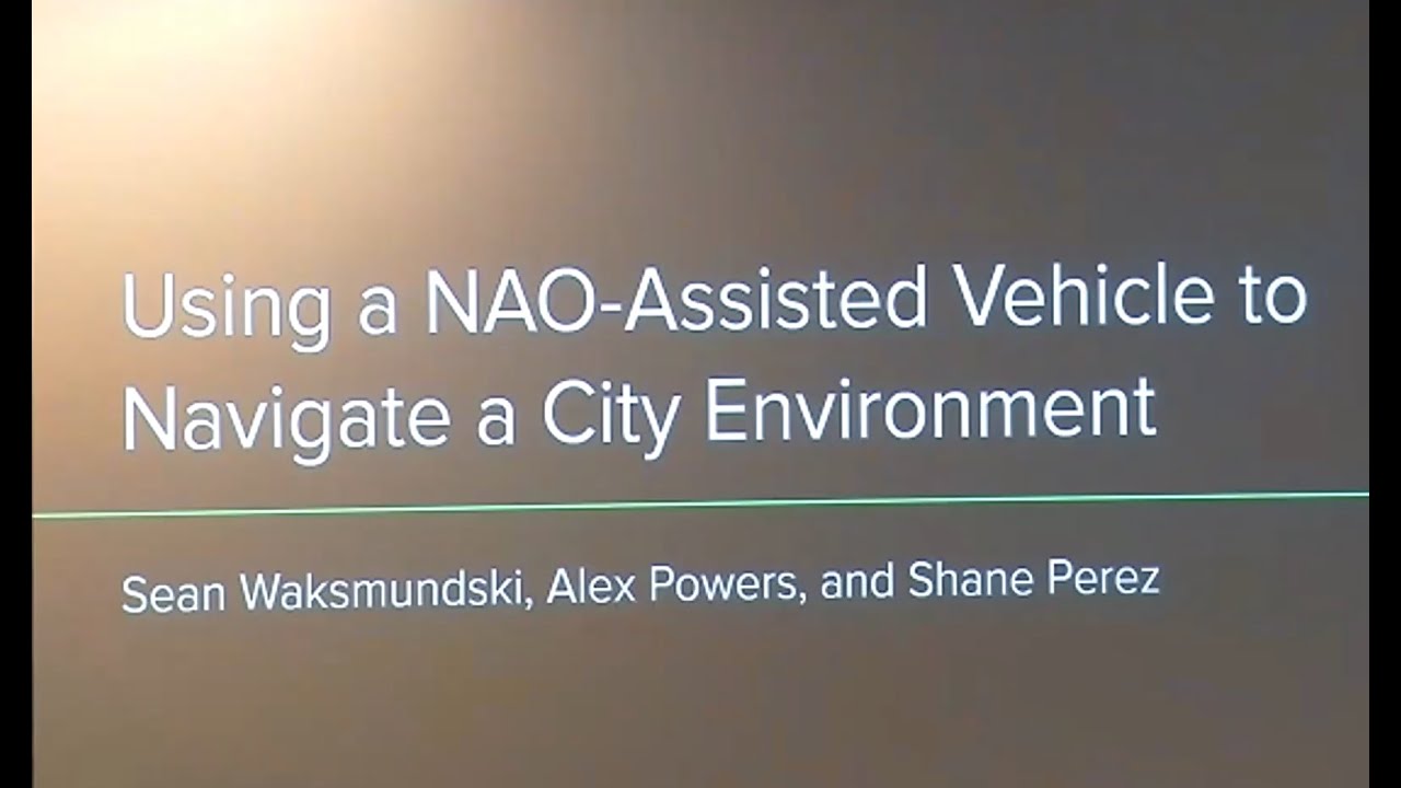 Using a NAO Robot to Autonomously Navigate a City Environment - TCNJ Student Project Report