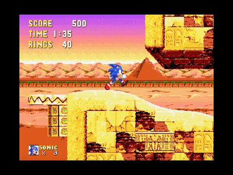 Sonic the Hedgehog 3 Complete: Sandopolis Zone Act 1 (Sonic) [1080 HD]