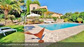 preview picture of video 'VILLA ARCHITECTE A VENDRE VALBONNE'