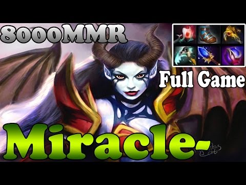 Dota 2 - Miracle- 8000MMR Plays Queen of Pain - Full Game - vs Monkey Freedom Fighters