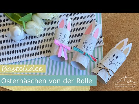 Bastelidee: Süße Osterhäschen aus Toilettenpapier-Rollen - ganz einfach selbstgemacht