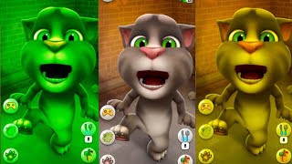 Green cat vs bilek Cat vs yallo camptisan 🤣🤣 funny video 