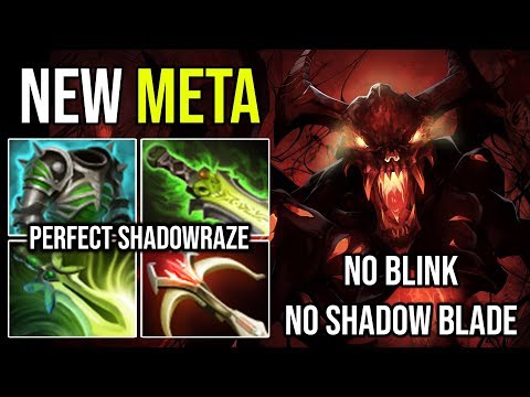 NEW META SF Without Blink or Shadow Blade but With Perfect Shadowraze 1ULT=1Death Dota 2 Highlights