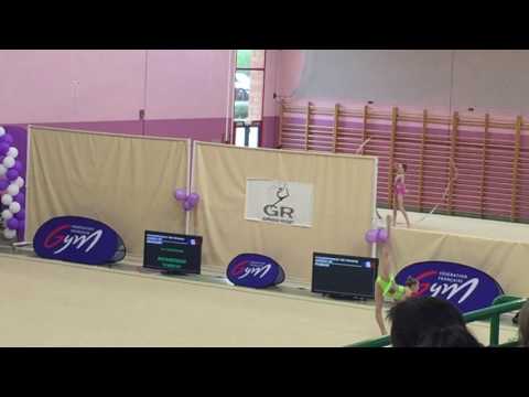 Championnat de France Elite junior 2017 - Valérie Romenski massues