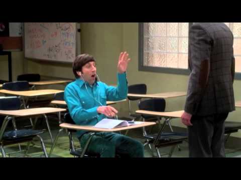 Howard takes Sheldon's class then shoots a spitball