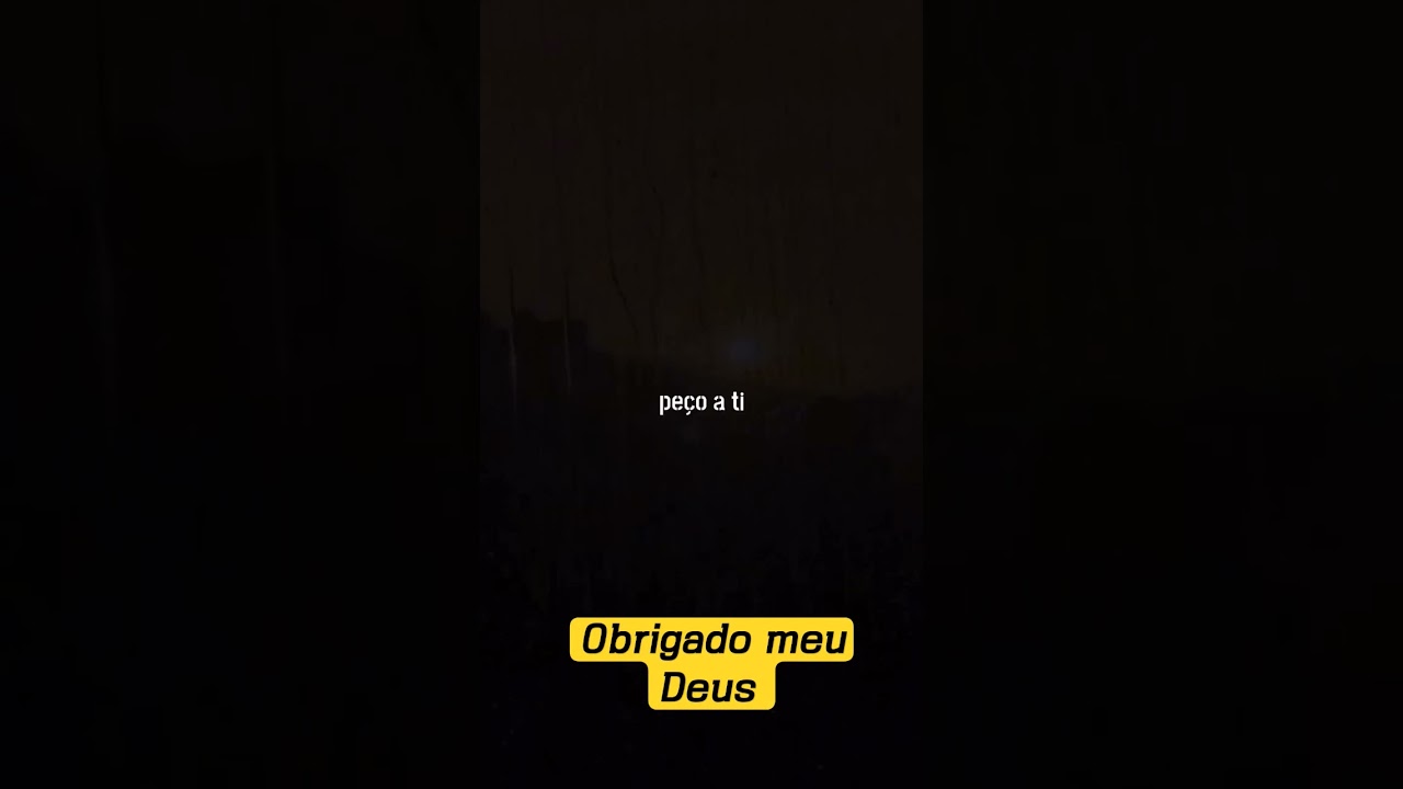 Obrigado meu Deus