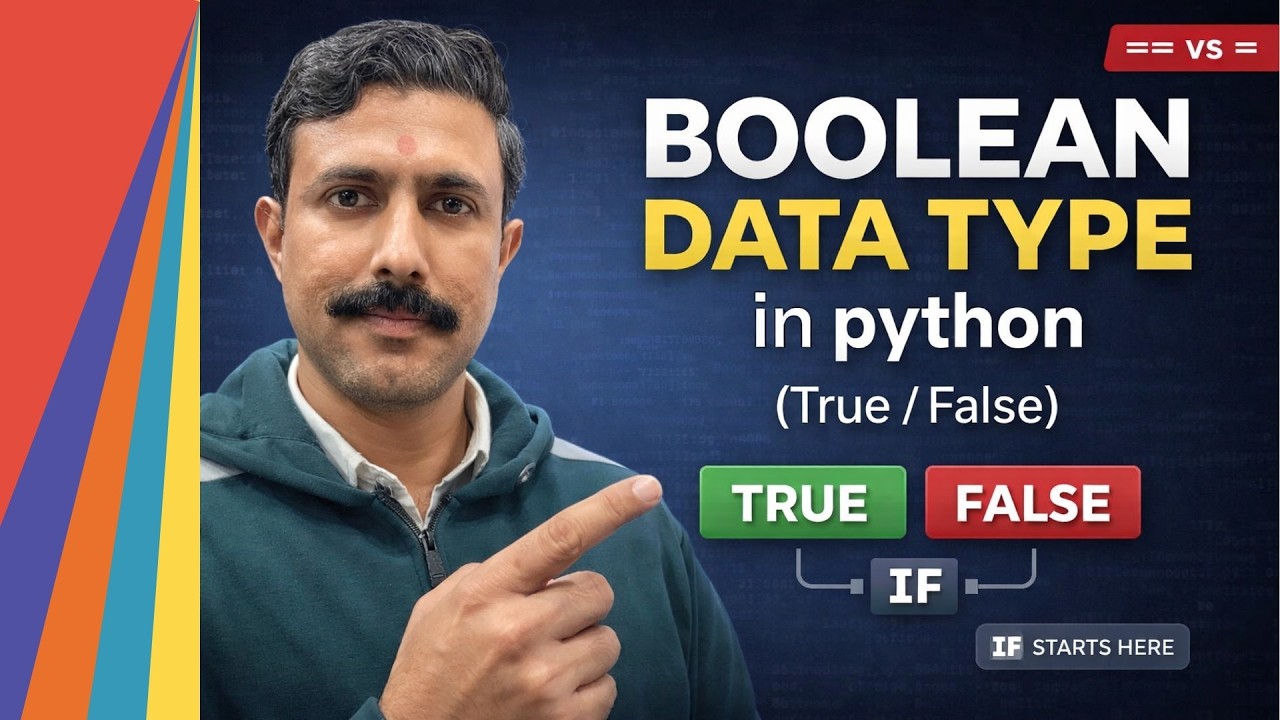 Boolean data type in python | Python Boolean Explained | True False, bool(), Truthy & Falsy
