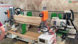 MỘNG DƯƠNG 2 ĐẦU CNC CÓ DAO ROUTER PHAY KHE CHỐNG NỨT | WM-D200FR