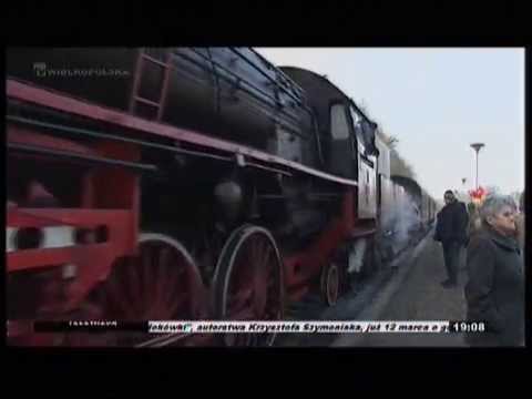 Przyjazd pociągu AMOREK do Międzychodu- TV Wielkopolska