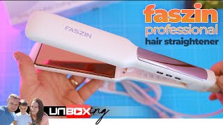 Unboxing the Faszin Hair Straightener.