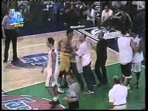 fight between sagesse  & sporting..finale FLB 2002