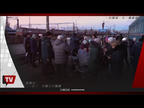 أوكرانيا.. عمليات إجلاء للمدنيين من مدينة ياسينوفاتايا في دونيتسك إلي روسيا