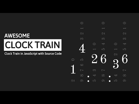 Clock Train In Javascript Cool Ui Javascript Clock Train With Source Code